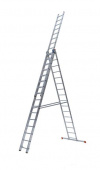 Лестница трехсекционная алюминиевая 3х17