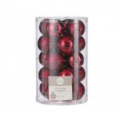 Набор декоративных шаров цвет бордовый, d-4 см, 20 шт
