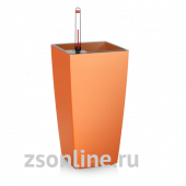Кашпо Макси-Куби 14,оранжевое,с системой полива