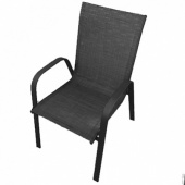 Кресло дачное плетеное черное, 53х43х86 006