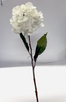 Цветок искусственный Гортензия белый, 74 см