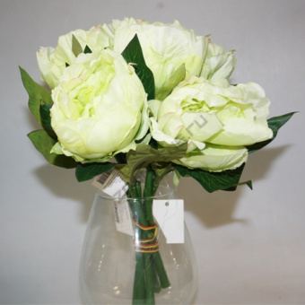 Цветок иск. Пион 29 см (зеленый) 76-11257